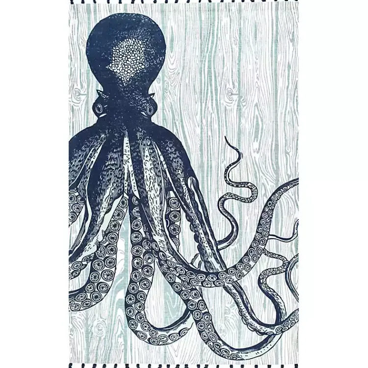 Area Rugs-Kirklands Home Dark Octopus Thomas Paul Area Rug, 5x8 Blue