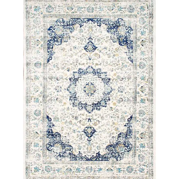 Area Rugs-Kirklands Home Blue Verona Area Rug, 5x8