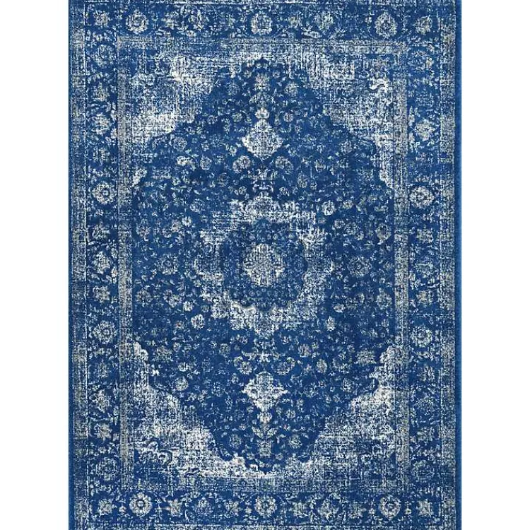 Area Rugs-Kirklands Home Dark Verona Area Rug, 5x7 Blue