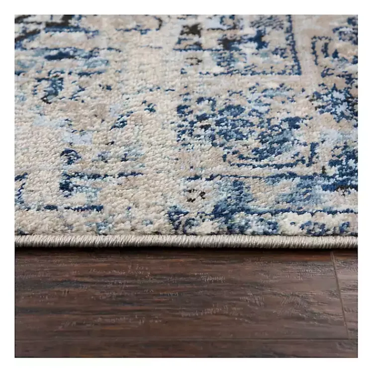 Area Rugs-Kirklands Home Edward Medallion Area Rug, 8x10 Blue