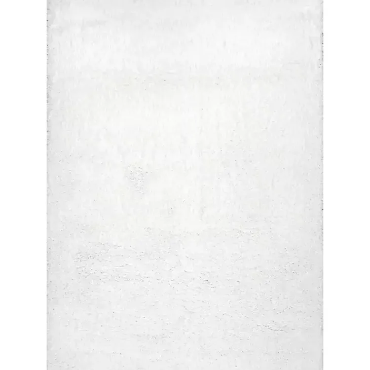 Area Rugs-Kirklands Home Iliza Shag Area Rug, 5x8 White