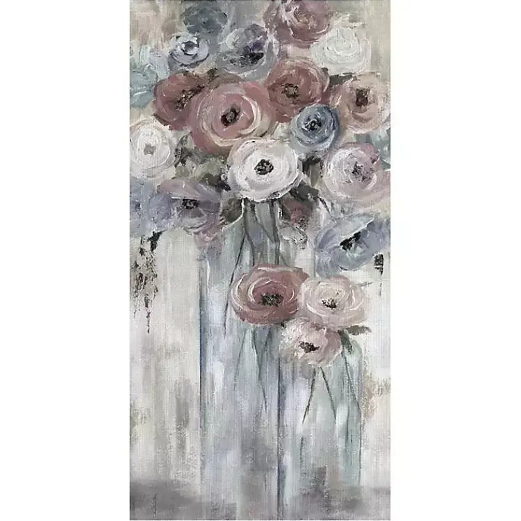 Canvas Art-Kirklands Home Soft Bottles and Blooms Canvas Art Print