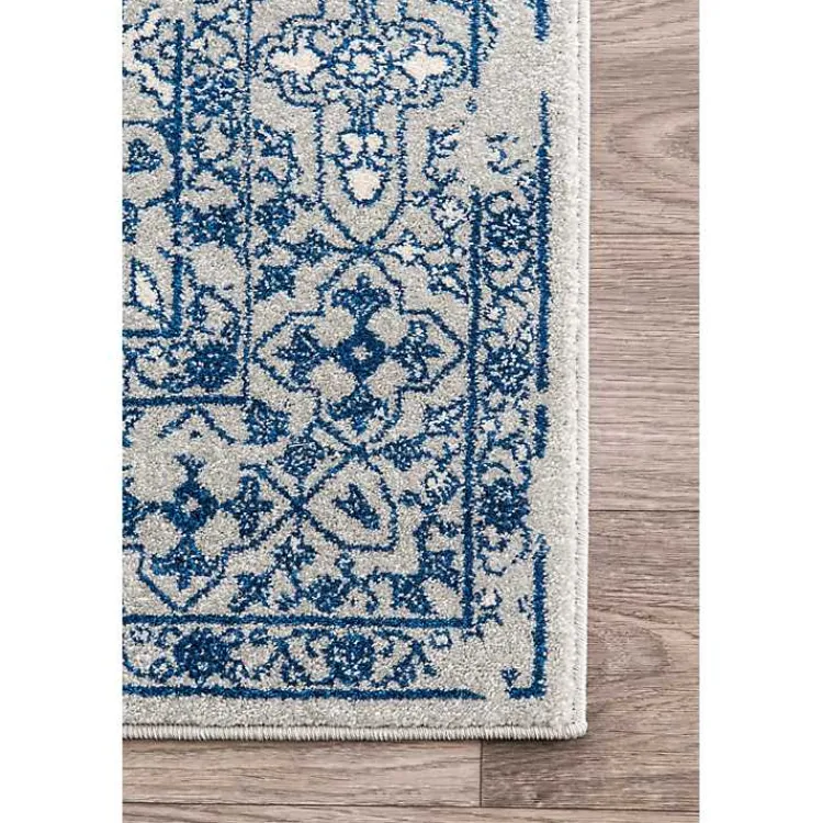 Area Rugs-Kirklands Home Blue Vintage Odell Area Rug, 5x7