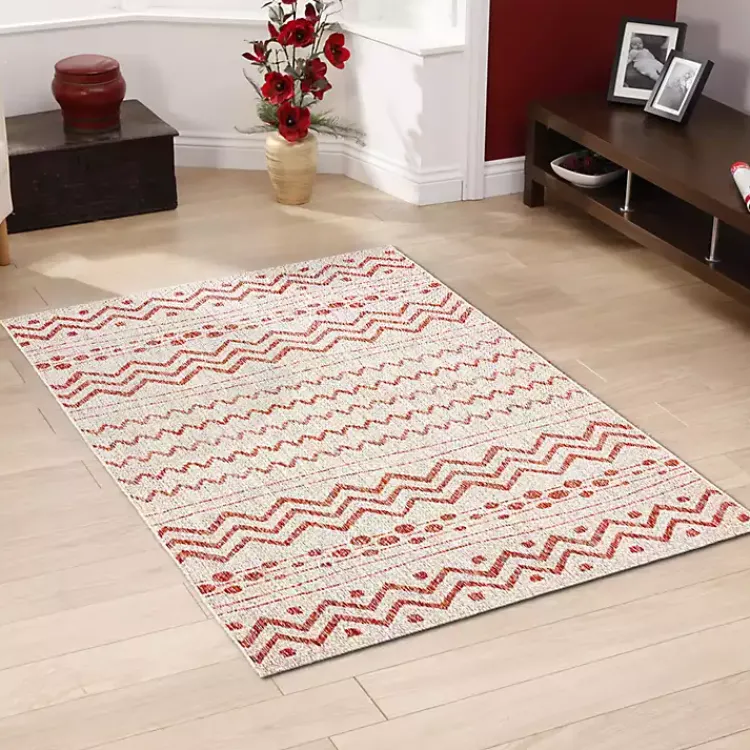 Outdoor Rugs-Kirklands Home Geometric Stripe Sun Shower Outdoor Area Rug, 7x9