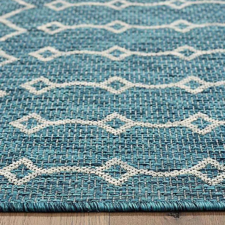 Outdoor Rugs-Kirklands Home Placid Portico Sun Shower Outdoor Area Rug, 7x9