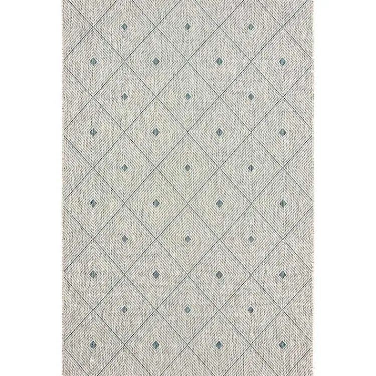 Outdoor Rugs-Kirklands Home Solitaire Sun Shower Outdoor Area Rug, 7x9