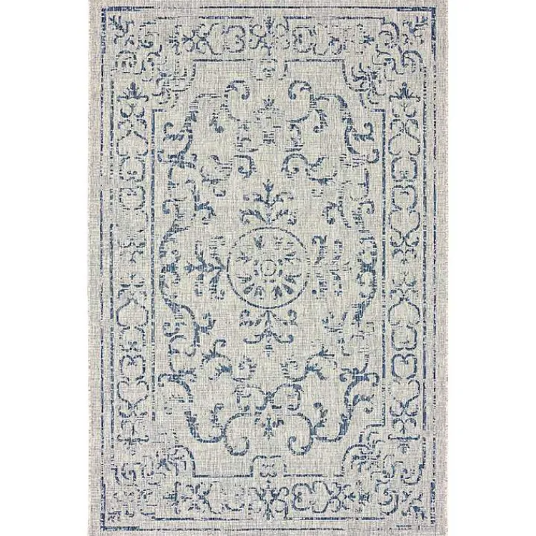 Outdoor Rugs-Kirklands Home Classicism Sun Shower Outdoor Area Rug, 7x9
