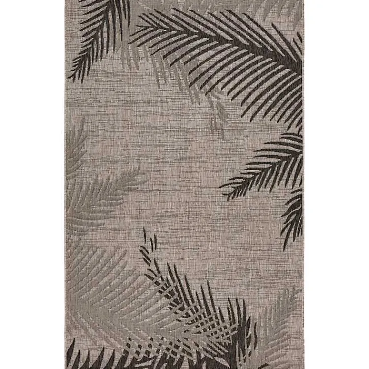 Outdoor Rugs-Kirklands Home Shaded Palms Captiva Outdoor Area Rug, 5x7