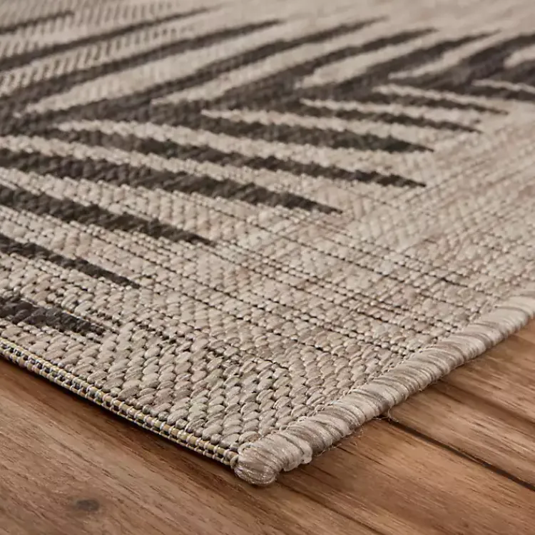 Outdoor Rugs-Kirklands Home Shaded Palms Captiva Outdoor Area Rug, 5x7