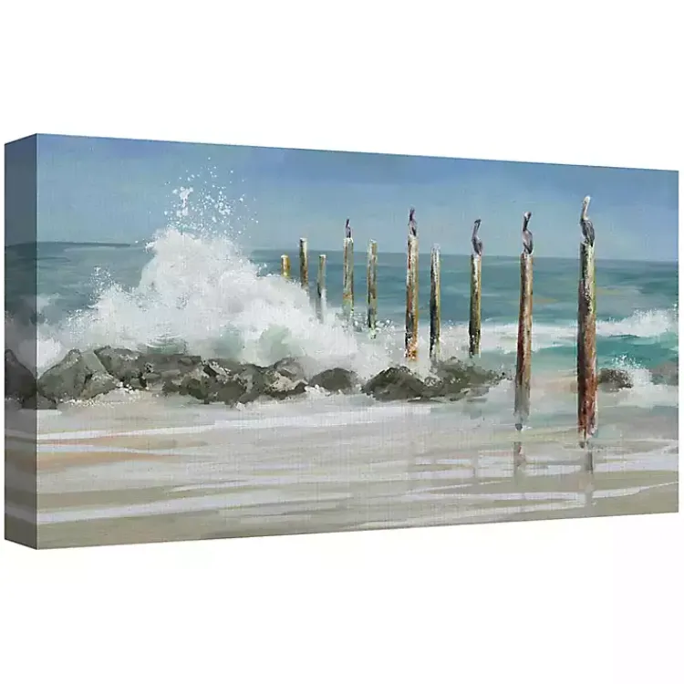 Canvas Art-Kirklands Home Perched By The Sea Canvas Art Print