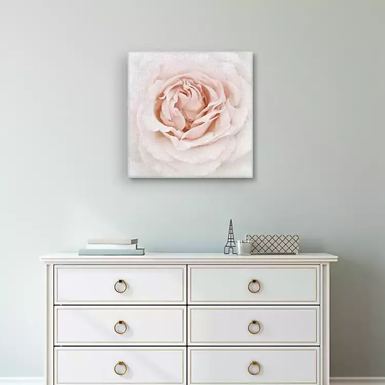 Canvas Art-Kirklands Home Dewdrop Rose Canvas Art Print Pink