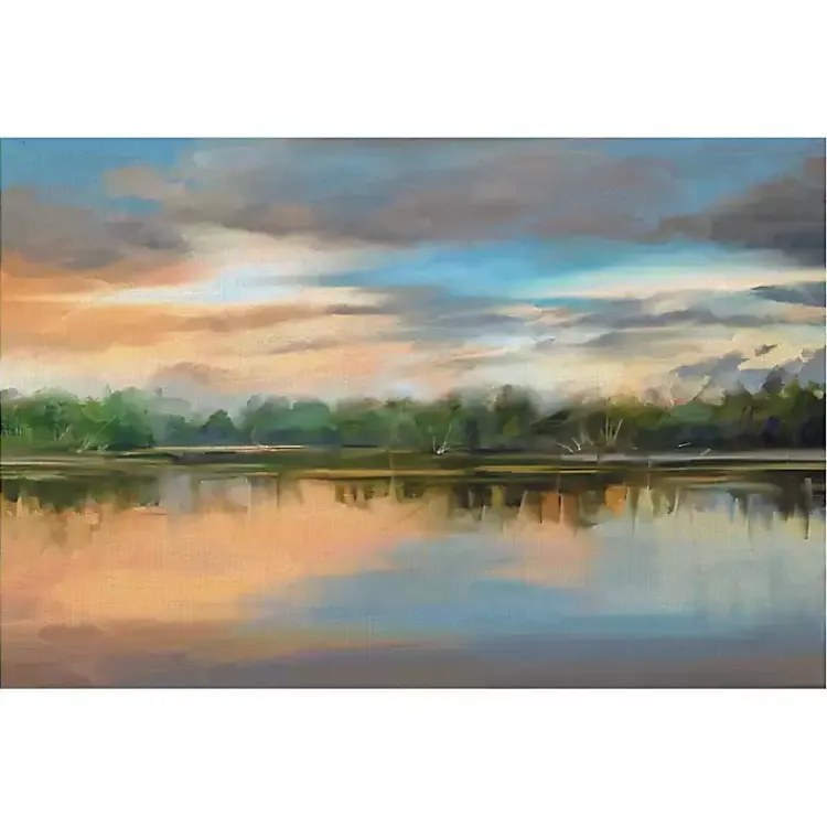 Canvas Art-Kirklands Home Lakeside Light Canvas Art Print Multi