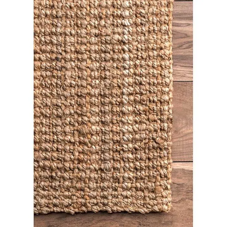 Area Rugs-Kirklands Home Natural Solid Addy Area Rug, 5x8 Tan