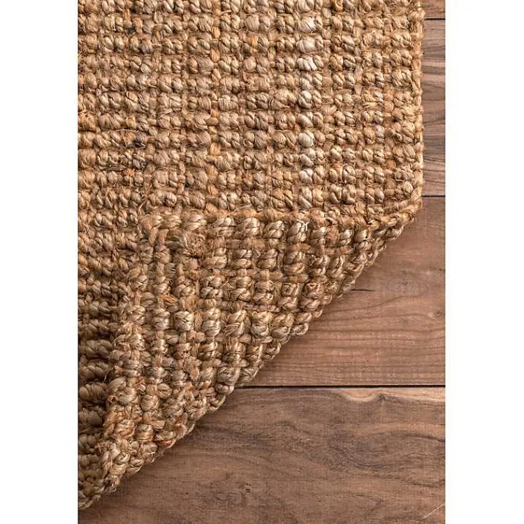 Area Rugs-Kirklands Home Natural Solid Addy Area Rug, 5x8 Tan