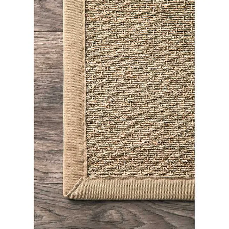 Area Rugs-Kirklands Home Natural Seagrass Percey Area Rug, 8x10 Tan