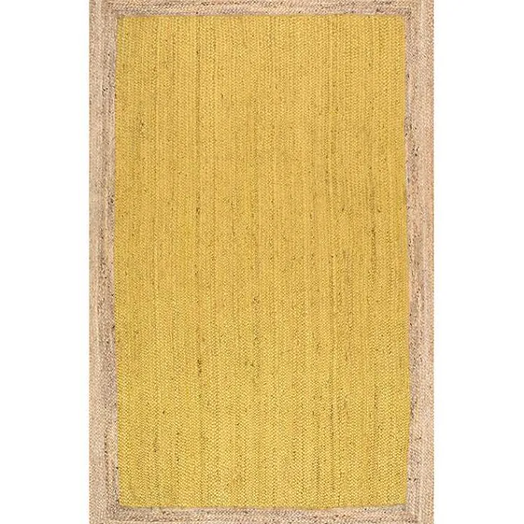Area Rugs-Kirklands Home Yellow Eugene Woven Area Rug, 5x8
