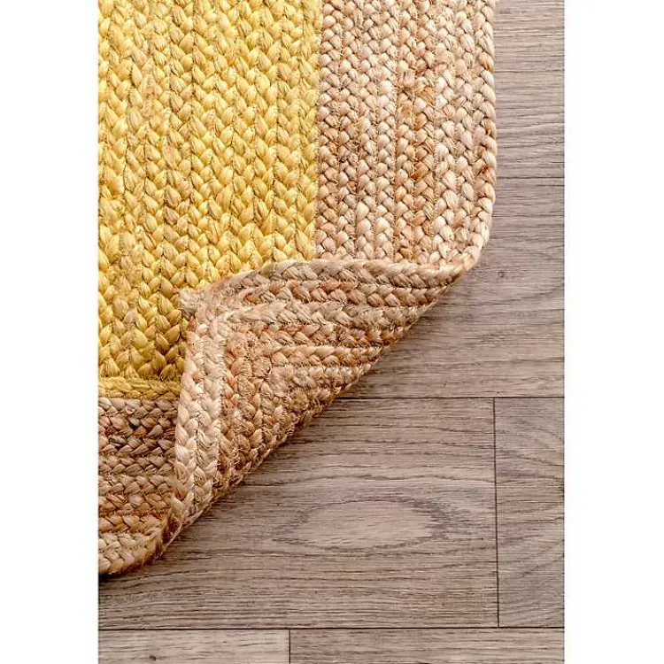 Area Rugs-Kirklands Home Yellow Eugene Woven Area Rug, 5x8