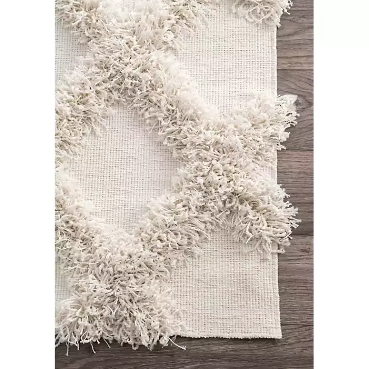 Area Rugs-Kirklands Home Francis Shaggy Diamond Trellis Area Rug, 7x9