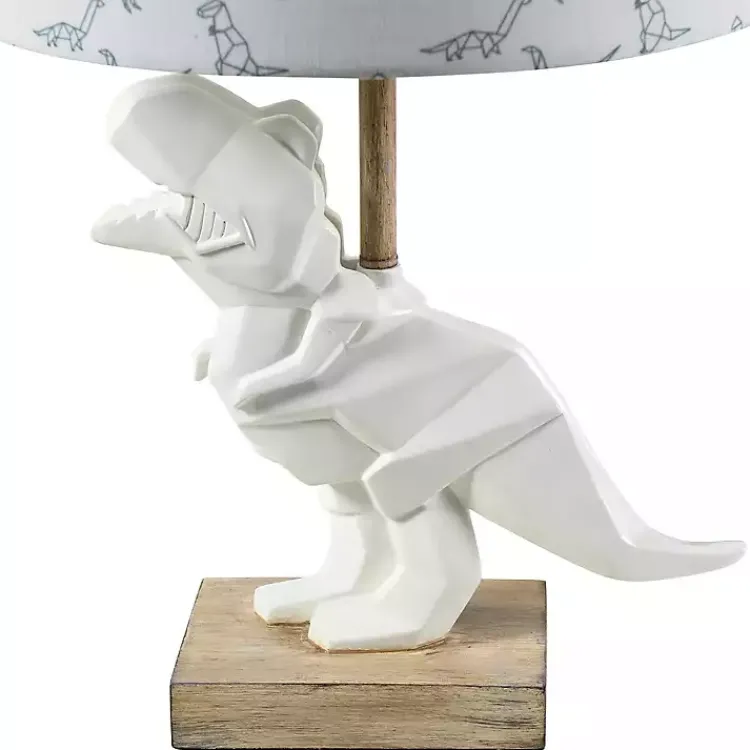 Table Lamps-Kirklands Home Geo Dinosaur Table Lamp White