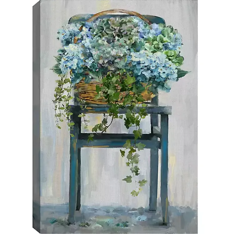 Canvas Art-Kirklands Home Farmhouse Hydrangeas Canvas Art Print Multi
