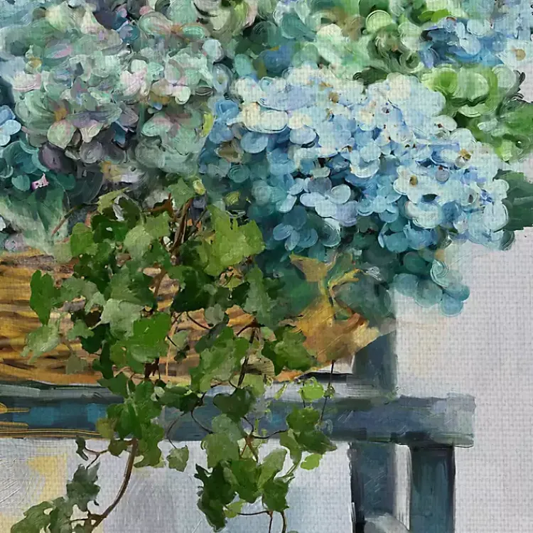 Canvas Art-Kirklands Home Farmhouse Hydrangeas Canvas Art Print Multi