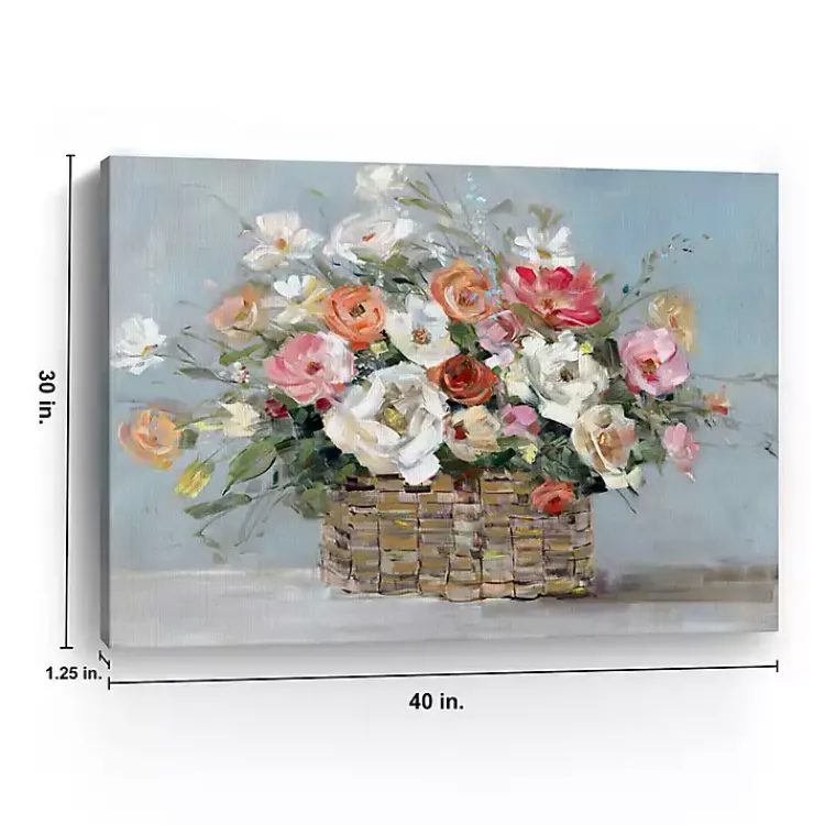 Canvas Art-Kirklands Home Fresh Flower Market Canvas Art Print Multi