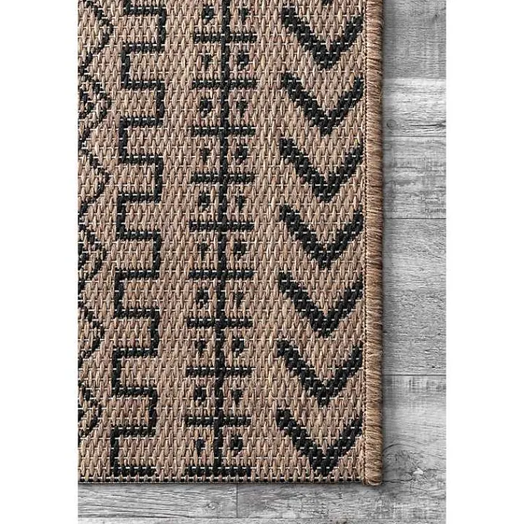 Outdoor Rugs-Kirklands Home Jamie Outdoor Area Rug, 6x9 Brown