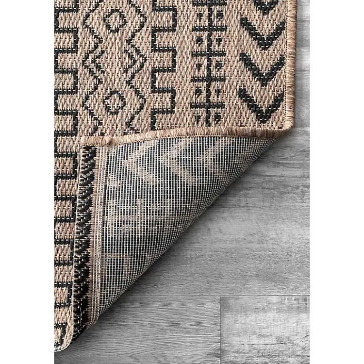 Outdoor Rugs-Kirklands Home Jamie Outdoor Area Rug, 6x9 Brown