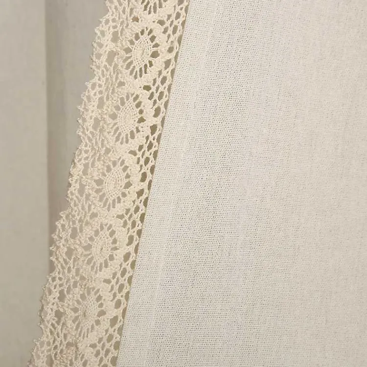 Curtains & Drapes-Kirklands Home Rosalie Curtain Panel Set, 108 in. Ivory