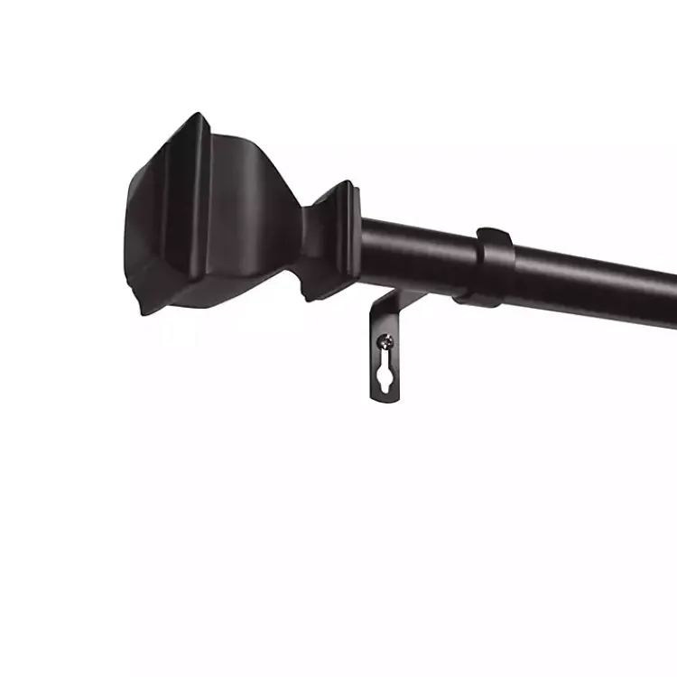 Outdoor Curtains-Kirklands Home Matte Bronze Napoleon Outdoor Curtain Rod, 160 in. Brown