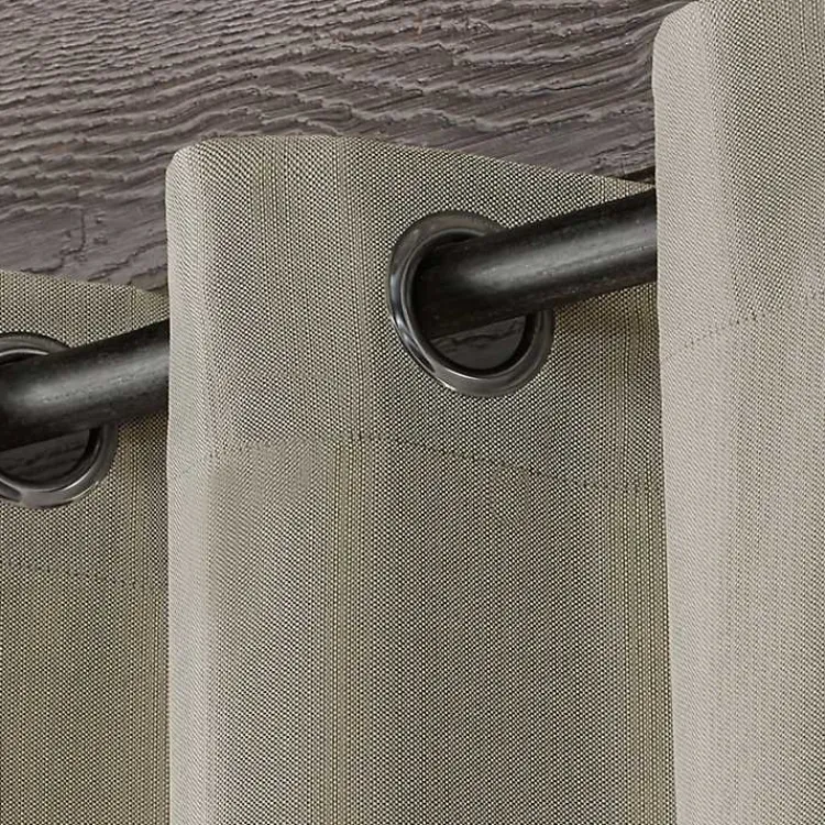 Outdoor Curtains-Kirklands Home Biscayne Outdoor Curtain Panel Set, 120 in. Tan