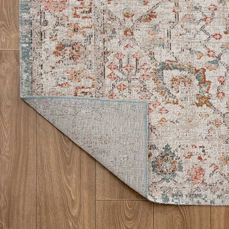 Outdoor Rugs-Kirklands Home Caramel Botanical Indoor/Outdoor Area Rug, 7x9