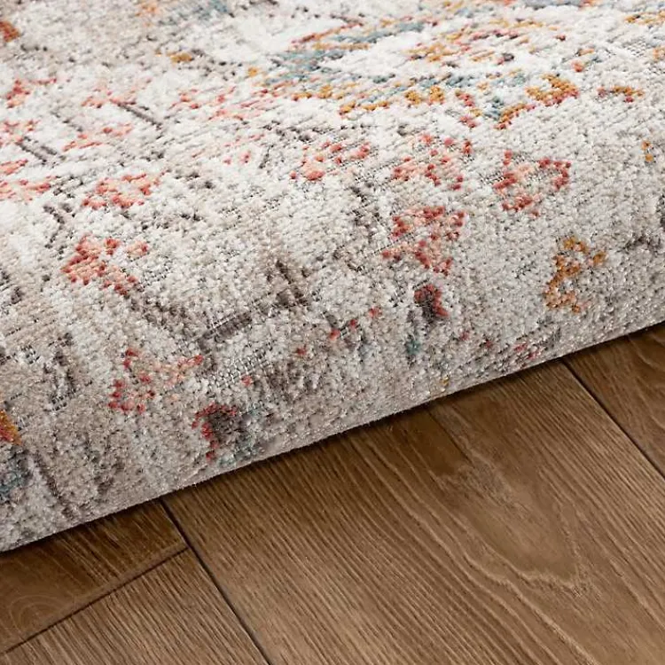 Outdoor Rugs-Kirklands Home Caramel Botanical Indoor/Outdoor Area Rug, 7x9