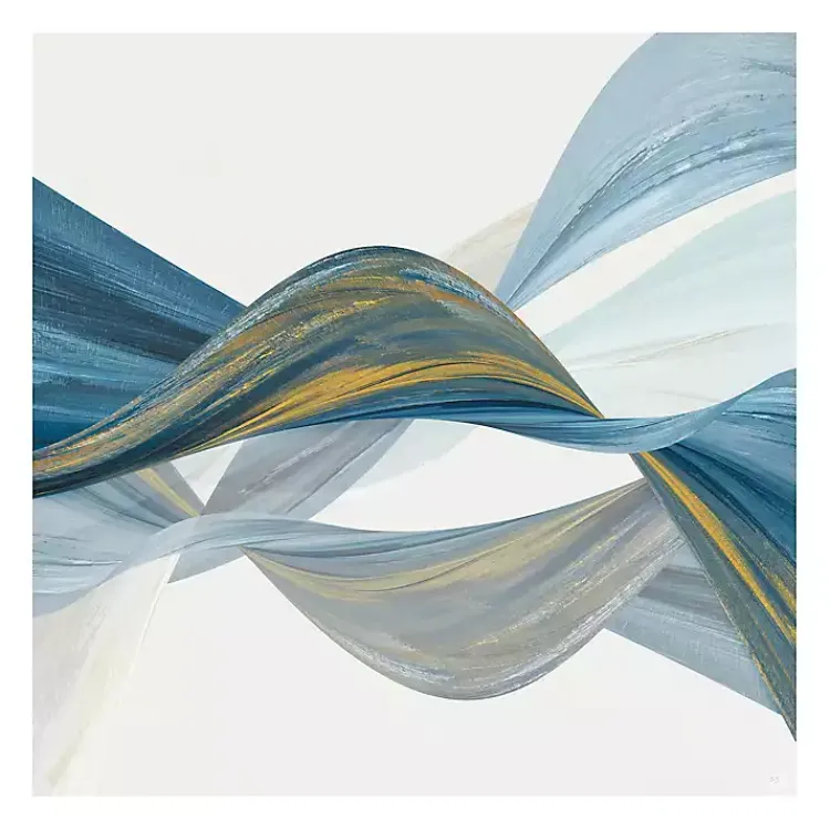 Canvas Art-Kirklands Home Changing Currents I Giclee Canvas Art Print Blue