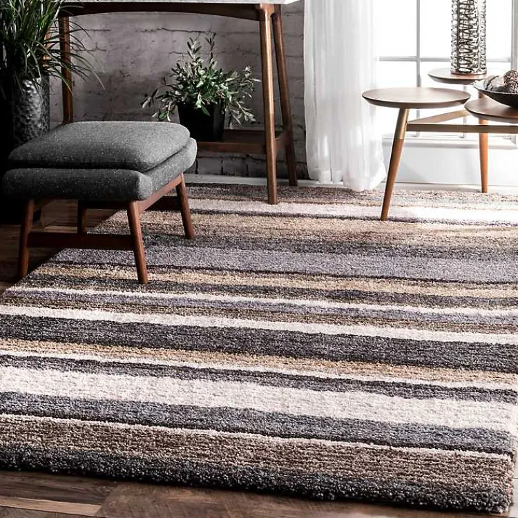 Area Rugs-Kirklands Home Clark Shag Area Rug, 5x8