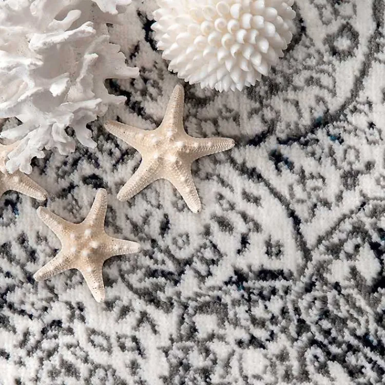 Area Rugs-Kirklands Home Delany Persian Inspired Area Rug, 5x8 Blue