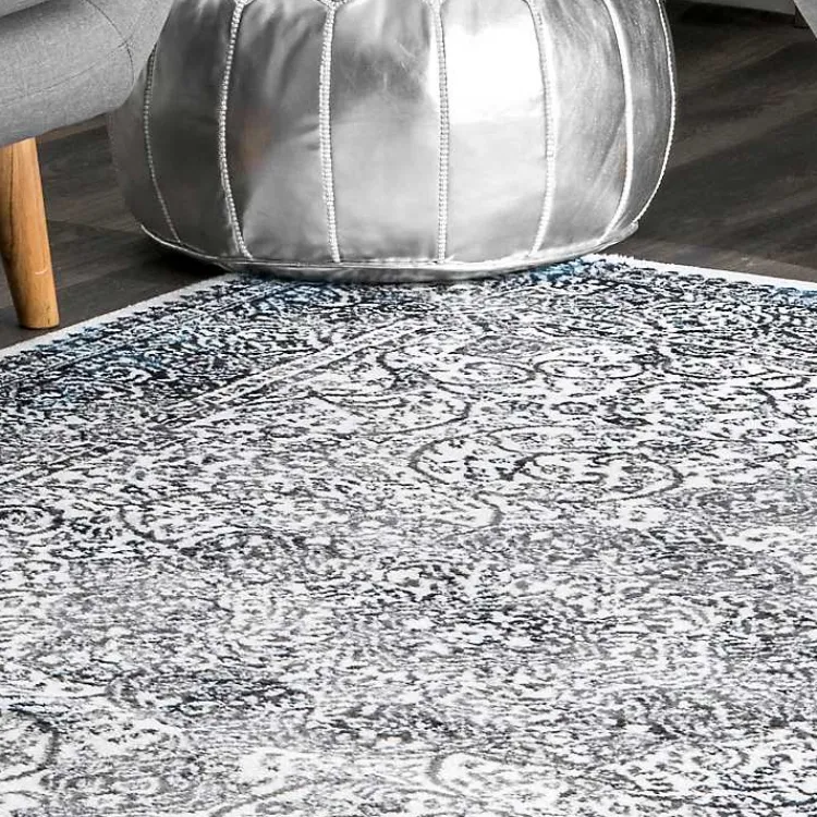 Area Rugs-Kirklands Home Delany Persian Inspired Area Rug, 5x8 Blue