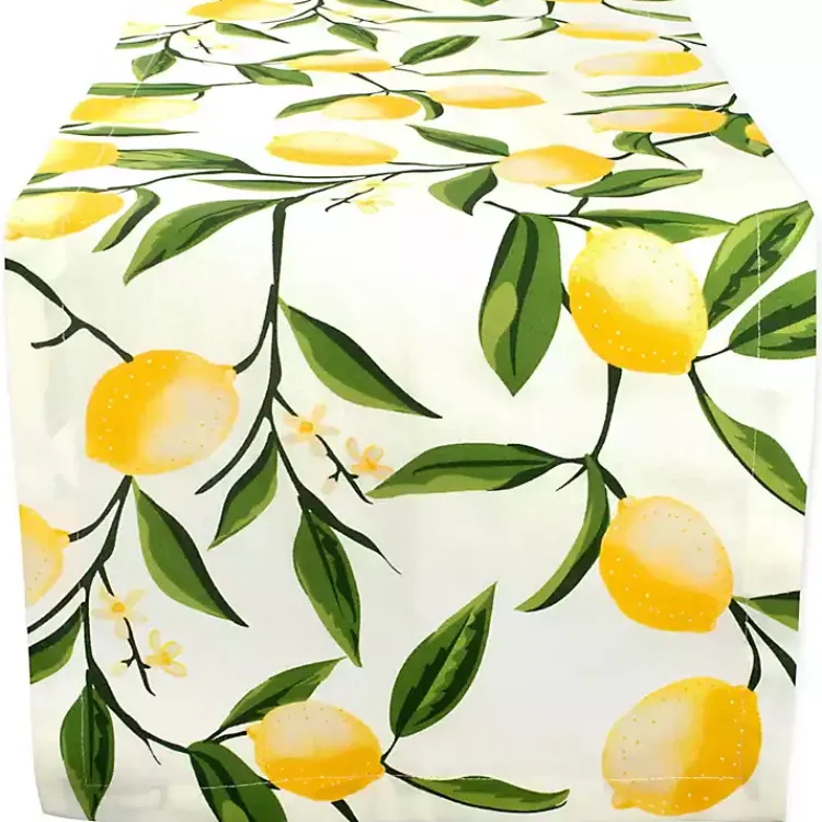 Table Linens-Kirklands Home Lemon Bliss Table Runner, 108 in. Multi