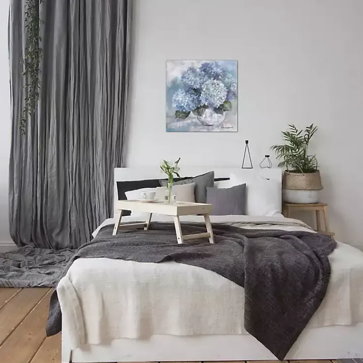 Canvas Art-Kirklands Home Hydrangea s Giclee Canvas Art Print, 18x18 Blue