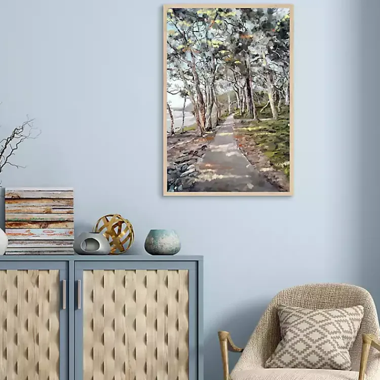 Canvas Art-Kirklands Home River Path Framed Canvas Art Print Multi
