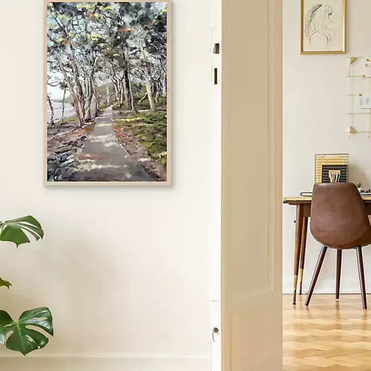 Canvas Art-Kirklands Home River Path Framed Canvas Art Print Multi