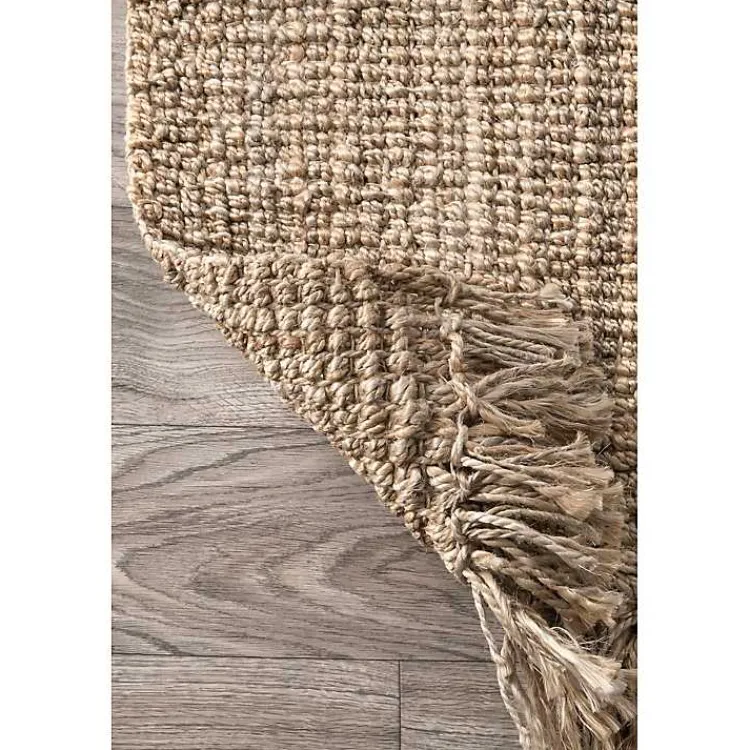 Area Rugs-Kirklands Home Hand Woven Chunky Loop Jute Caspar Area Rug, 4x6 Tan