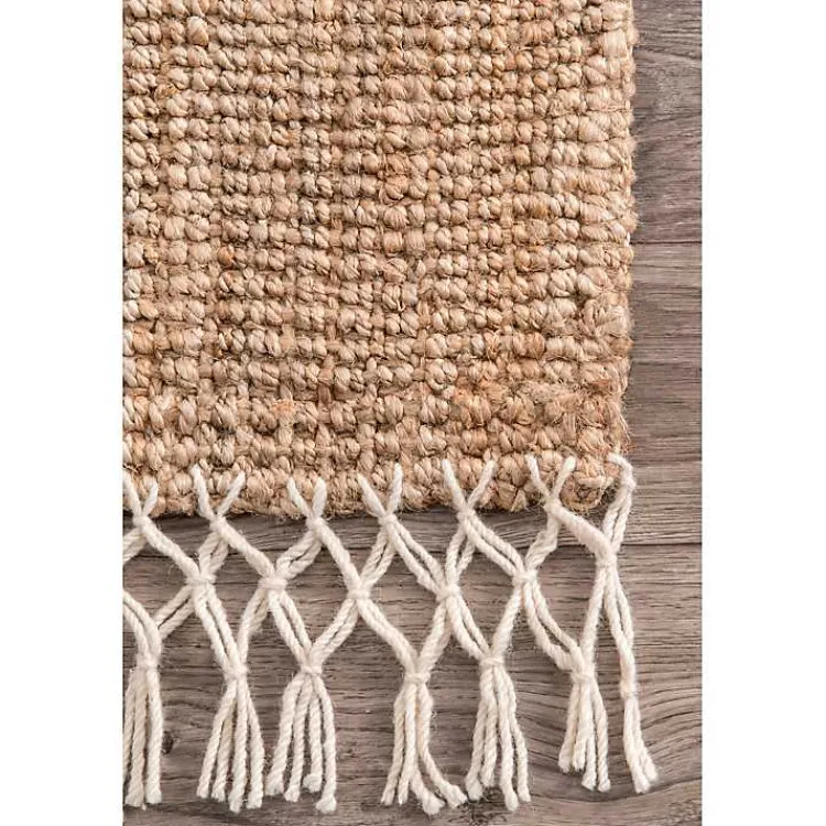 Area Rugs-Kirklands Home Jute Hand Woven Reese Area Rug