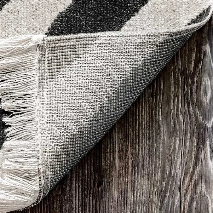 Outdoor Rugs-Kirklands Home Rain Diamond Fringe Indoor/Outdoor Area Rug, 5x8