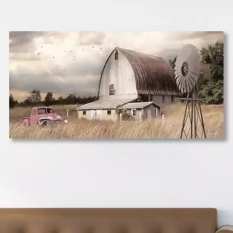 Canvas Art-Kirklands Home Henderson Bay Farm Canvas Art Print Tan