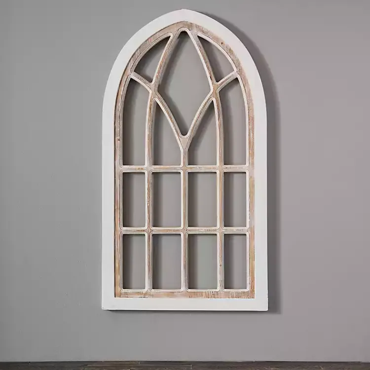 Wall Plaques-Kirklands Home Wood Sydney Arch Wall Plaque White