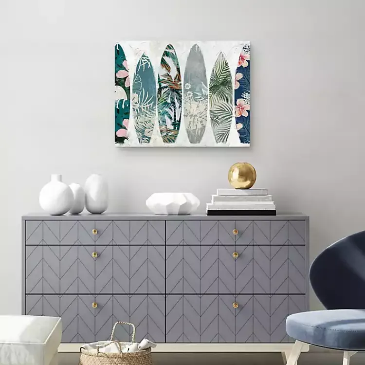 Canvas Art-Kirklands Home Surf Patterns Canvas Art Print Multi
