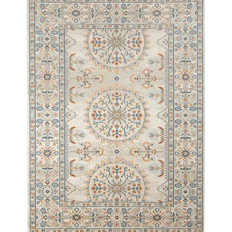 Area Rugs-Kirklands Home Light Beige Bohemian Area Rug, 7x9 Tan
