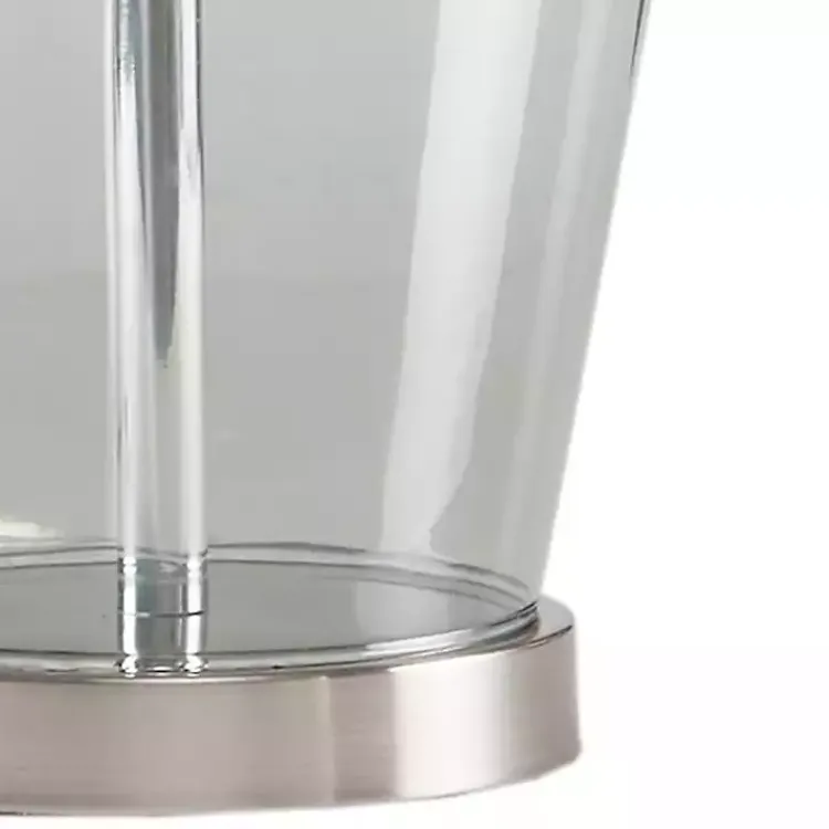 Table Lamps-Kirklands Home Gray Glass Bold Table Lamps, Set of 2 White