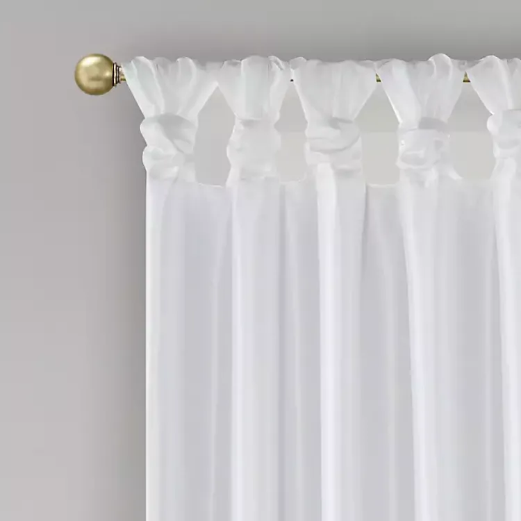 Curtains & Drapes-Kirklands Home Total Blackout Curtain Panel, 95 in. White